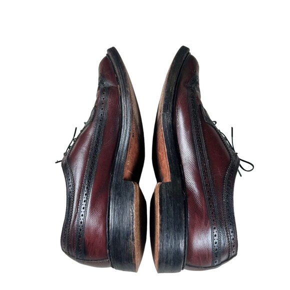 Vintage The Florsheim Shoe Custom Grade Burgundy Wingtip‎ Oxford - Men\'s Size 11 main image 11